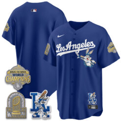 LAD Bunny Vapor Limited Jersey - All Stitched by Los Angeles Dodgers