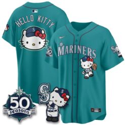 SEA x Meow KT Night Limited Jersey - All Stitched V2 by Seattle Mariners