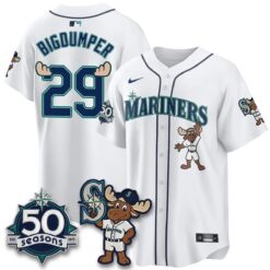 SEA Mascot Jersey - All Stitched by Seattle Mariners
