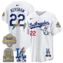 LAD Bunny Vapor Limited Jersey - All Stitched by Los Angeles Dodgers