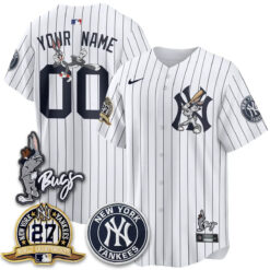 NYY Bunny Vapor Limited Custom Jersey - All Stitched by New York Yankees
