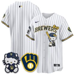 Milwaukee Brewers Meow KT Night Vapor Limited Jersey - All Stitched by Milwaukee Brewers