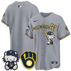 Milwaukee Brewers Meow KT Night Vapor Limited Jersey - All Stitched by Milwaukee Brewers