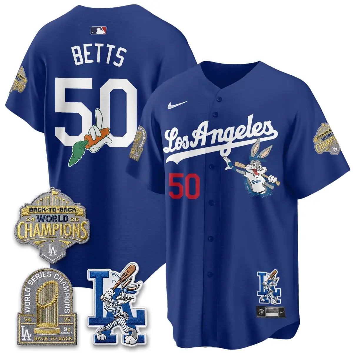 LAD Bunny Vapor Limited Jersey - All Stitched by Los Angeles Dodgers