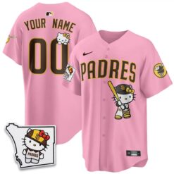 San Diego Padres x Meow KT Vapor Limited Custom Jersey - All Stitched V2 by San Diego Padres