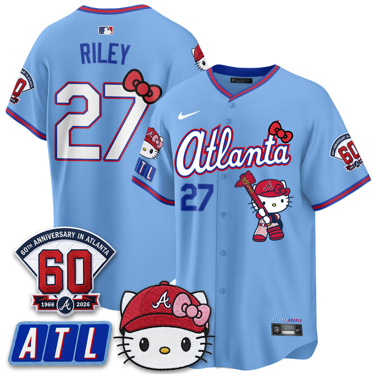 Atlanta Braves x Meow KT 2026 Vapor Limited Jersey - All Stitched by Atlanta Braves