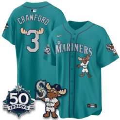 SEA Mascot Jersey - All Stitched by Seattle Mariners