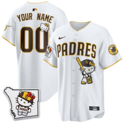 San Diego Padres x Meow KT Vapor Limited Custom Jersey - All Stitched V2 by San Diego Padres