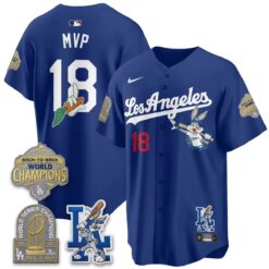LAD Bunny Vapor Limited Jersey - All Stitched by Los Angeles Dodgers