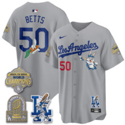 LAD Bunny Vapor Limited Jersey - All Stitched by Los Angeles Dodgers