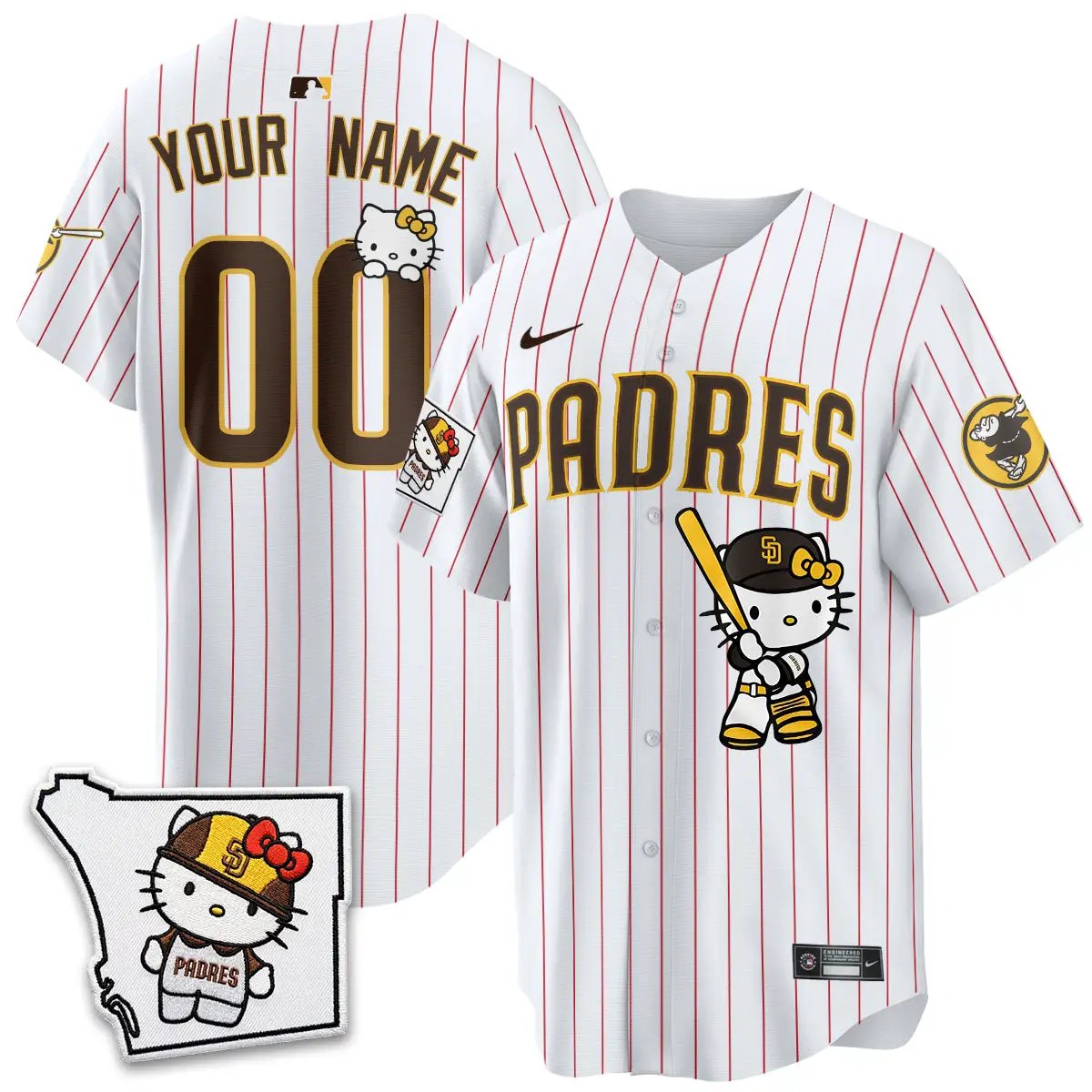 San Diego Padres x Meow KT Vapor Limited Custom Jersey - All Stitched V2 by San Diego Padres