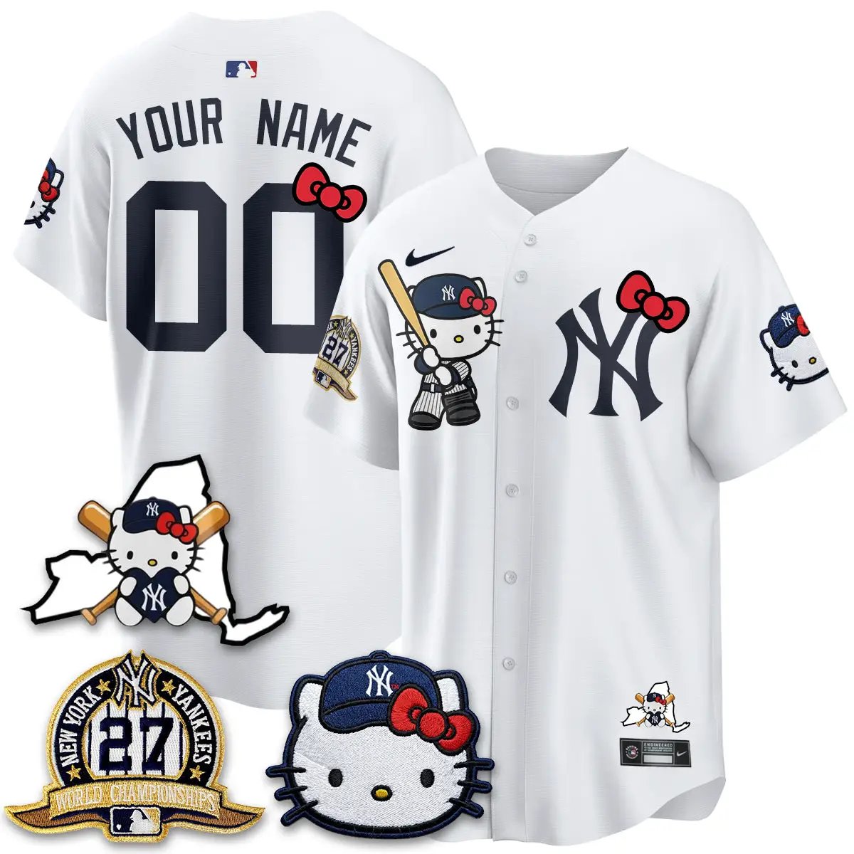 NYY Meow KT 2026 Vapor Limited Custom Jersey - All Stitched by New York Yankees