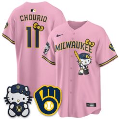 Milwaukee Brewers Meow KT Night Vapor Limited Jersey - All Stitched by Milwaukee Brewers