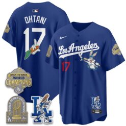 LAD Bunny Vapor Limited Jersey - All Stitched by Los Angeles Dodgers
