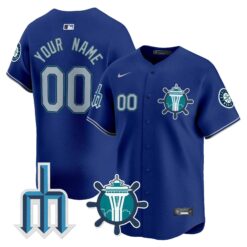 Seattle Mariners Trident Patch Vapor Premier Limited Custom Jersey - All Stitched by Digigearus