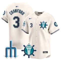 Seattle Mariners Trident Patch Vapor Premier Limited Jersey - All Stitched by Digigearus