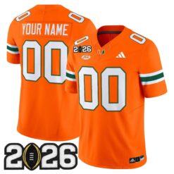 Miami Hurricanes 2026 CFP Final Patch Vapor Limited Custom Jersey - All Stitched by Digigearus