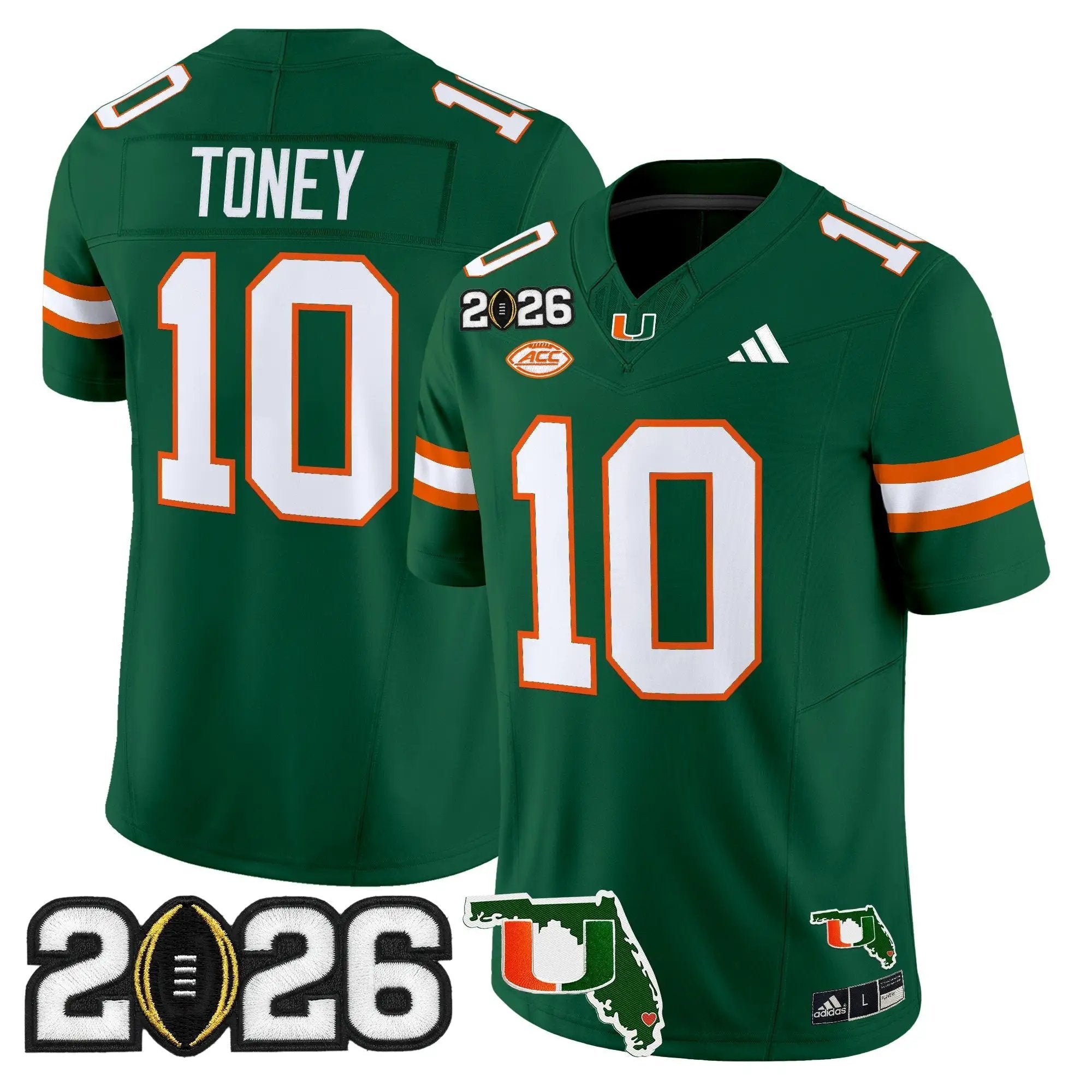 Miami Hurricanes 2026 CFP Final & Florida Patch Vapor Limited Jersey - All Stitched by Digigearus