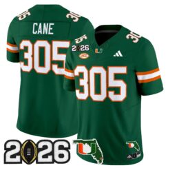 Miami Hurricanes 2026 CFP Final & Florida Patch Vapor Limited Jersey - All Stitched by Digigearus