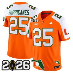 Miami Hurricanes 2026 CFP Final & Florida Patch Vapor Limited Jersey - All Stitched by Digigearus