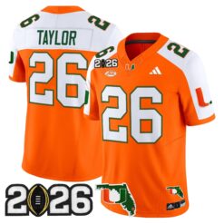 Miami Hurricanes 2026 CFP Final & Florida Patch Vapor Limited Jersey - All Stitched by Digigearus
