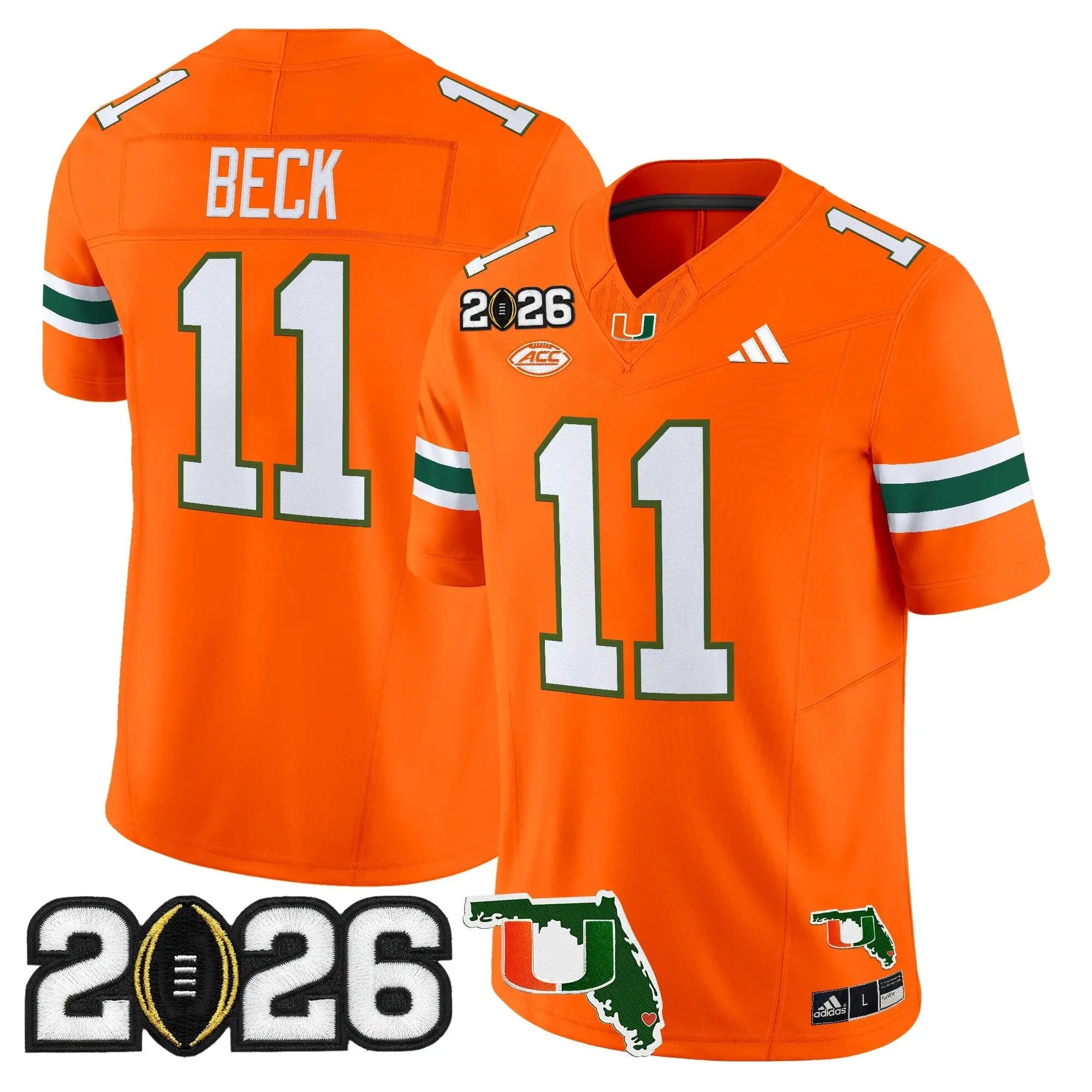 Miami Hurricanes 2026 CFP Final & Florida Patch Vapor Limited Jersey - All Stitched by Digigearus