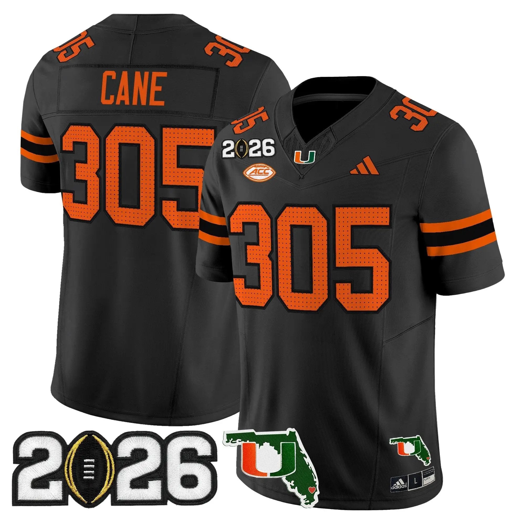 Miami Hurricanes 2026 CFP Final & Florida Patch Vapor Limited Jersey - All Stitched by Digigearus