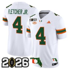 Miami Hurricanes 2026 CFP Final & Florida Patch Vapor Limited Jersey - All Stitched by Digigearus