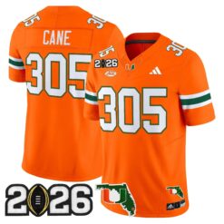 Miami Hurricanes 2026 CFP Final & Florida Patch Vapor Limited Jersey - All Stitched by Digigearus