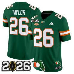 Miami Hurricanes 2026 CFP Final & Florida Patch Vapor Limited Jersey - All Stitched by Digigearus