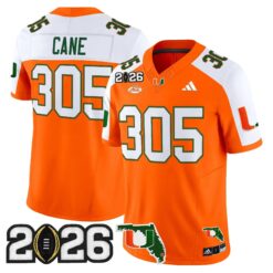 Miami Hurricanes 2026 CFP Final & Florida Patch Vapor Limited Jersey - All Stitched by Digigearus