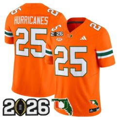 Miami Hurricanes 2026 CFP Final & Florida Patch Vapor Limited Jersey - All Stitched by Digigearus