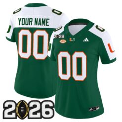 Miami Hurricanes 2026 CFP Final Patch Vapor Limited Custom Jersey - All Stitched by Digigearus