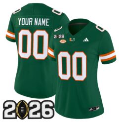 Miami Hurricanes 2026 CFP Final Patch Vapor Limited Custom Jersey - All Stitched by Digigearus