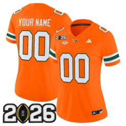 Miami Hurricanes 2026 CFP Final Patch Vapor Limited Custom Jersey - All Stitched by Digigearus