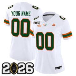Miami Hurricanes 2026 CFP Final Patch Vapor Limited Custom Jersey - All Stitched by Digigearus