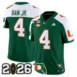 Miami Hurricanes 2026 CFP Final & Florida Patch Vapor Limited Jersey - All Stitched by Digigearus