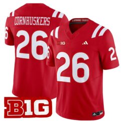 Nebraska Cornhuskers 2026 Vapor Limited Jersey - Stitched by Digigearus
