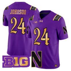 Northwestern Wildcats 2026 Vapor Limited Jersey - All stitched by Digigearus