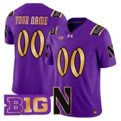 Northwestern Wildcats 2026 Vapor Limited Custom Jersey - All stitched by Digigearus