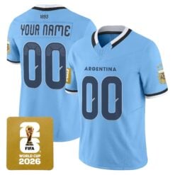 Argentina 2026 World Cup Vapor Football Custom Jersey - All Stitched by Digigearus