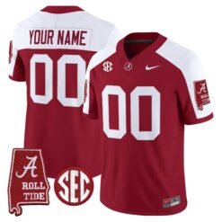 BAMA 2026 Vapor Limited Custom Jersey - Alabama Map - Stitched by Alabama Crimson Tide