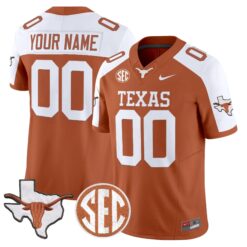 TEX 2026 State Map & SEC Patch Vapor Limited Custom Jersey - Stitched by Digigearus
