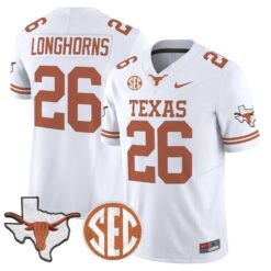 TEX 2026 State Map & SEC Patch Vapor Limited Jersey - Stitched by Digigearus