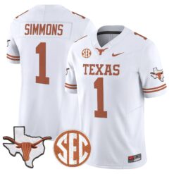 TEX 2026 State Map & SEC Patch Vapor Limited Jersey - Stitched by Digigearus