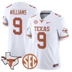 TEX 2026 State Map & SEC Patch Vapor Limited Jersey - Stitched by Digigearus