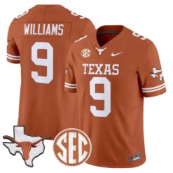 TEX 2026 State Map & SEC Patch Vapor Limited Jersey - Stitched by Digigearus