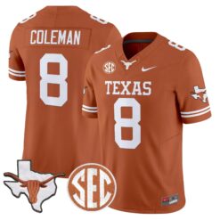 TEX 2026 State Map & SEC Patch Vapor Limited Jersey - Stitched by Digigearus