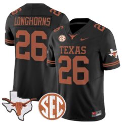 TEX 2026 State Map & SEC Patch Vapor Limited Jersey - Stitched by Digigearus