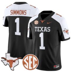 TEX 2026 State Map & SEC Patch Vapor Limited Jersey - Stitched by Digigearus